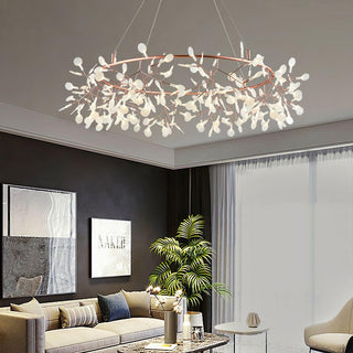 Arthearae Lustre Métal Acrylique Rond Luxe Postmoderne