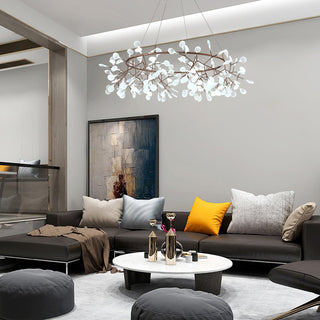 Arthearae Lustre Métal Acrylique Rond Luxe Postmoderne
