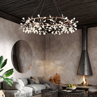 Arthearae Lustre Métal Acrylique Rond Luxe Postmoderne