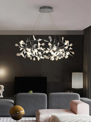 Arthearae Lustre Métal Acrylique Rond Luxe Postmoderne