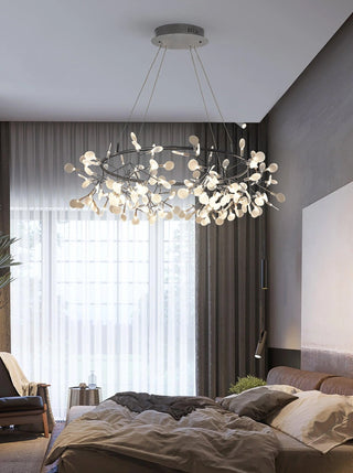 Arthearae Lustre Métal Acrylique Rond Luxe Postmoderne