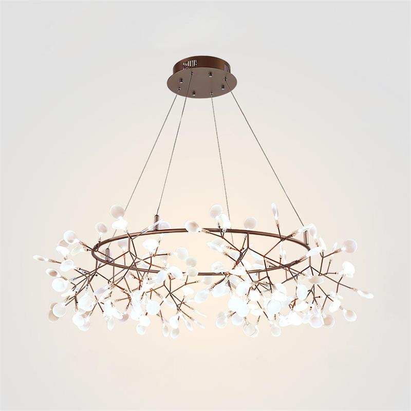 Arthearae Lustre Métal Acrylique Rond Luxe Postmoderne