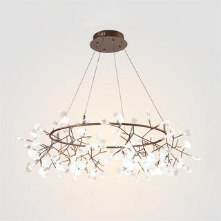Arthearae Lustre Métal Acrylique Rond Luxe Postmoderne