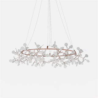 Arthearae Lustre Métal Acrylique Rond Luxe Postmoderne