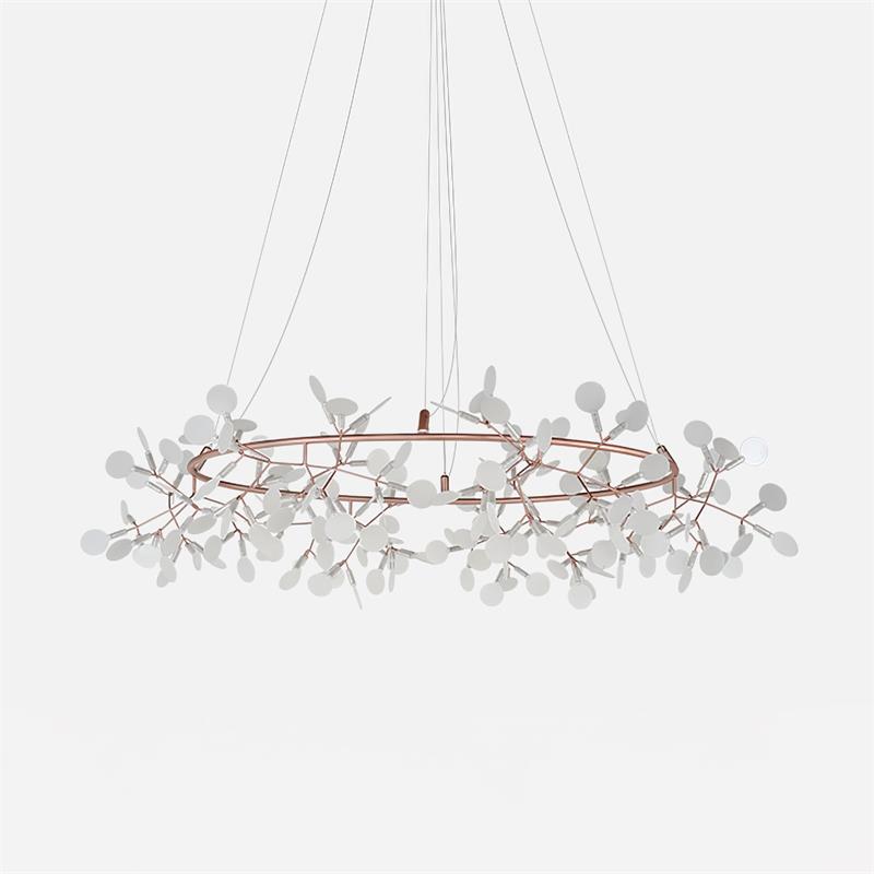 Arthearae Lustre Métal Acrylique Rond Luxe Postmoderne