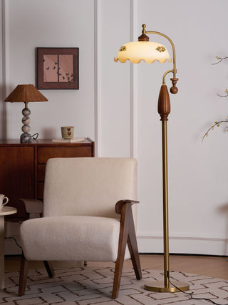 Volorel Lampadaire en Verre Vintage