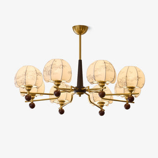 Acarira Lustre Bois Tissu Art Nordique Premium Bloom