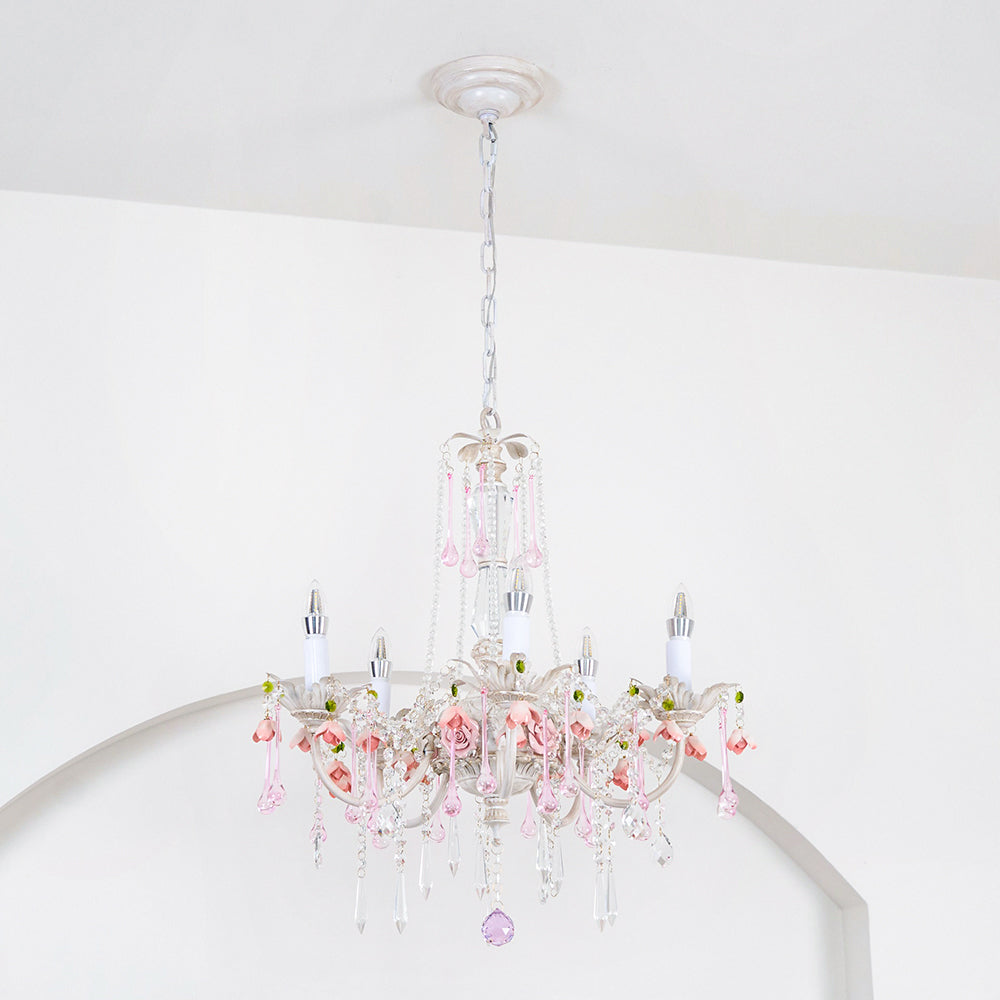 Cusoren Lustre Postmoderne De Luxe Céramique Rose