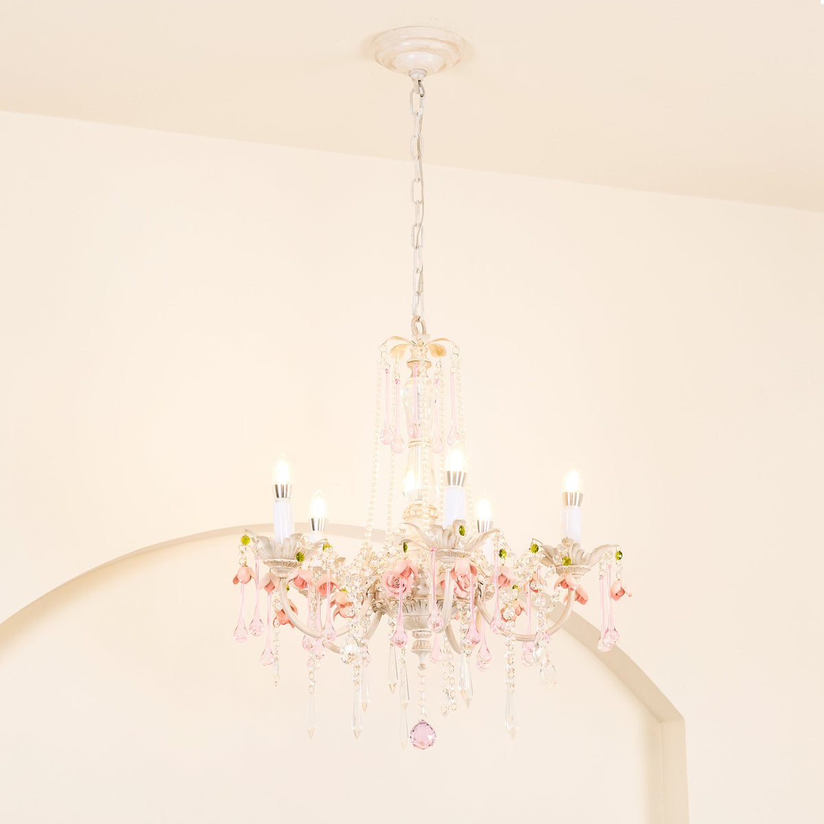 Cusoren Lustre Postmoderne De Luxe Céramique Rose