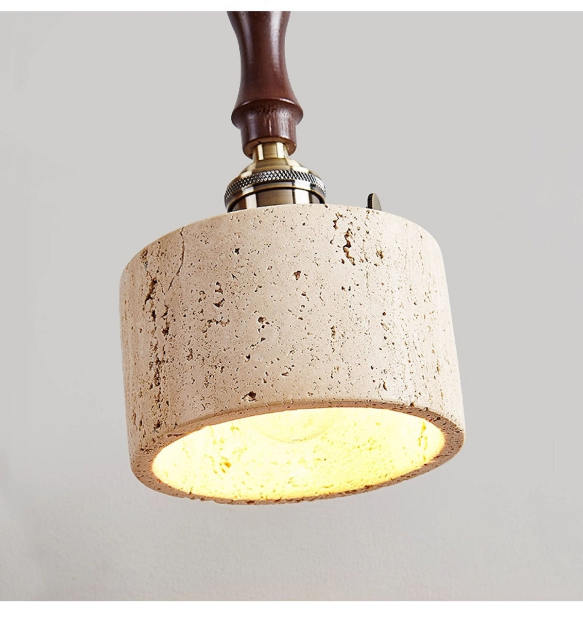 Heritage Stone Pendant Lamp-Neutral Decor