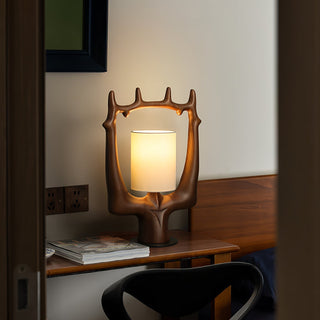 Roise Lampe de Table en Bois Nature