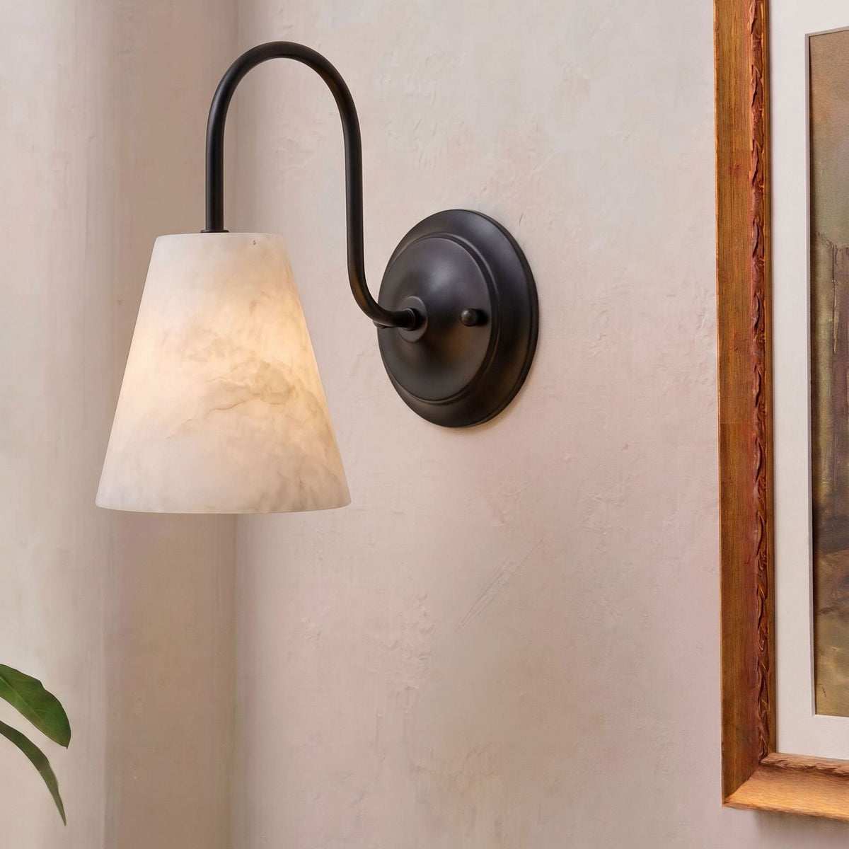 Yelmont Applique Murale En Albâtre