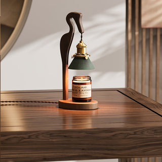 Cyn Lampe de Table Artistique Bois