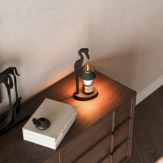 Cyn Lampe de Table Artistique Bois