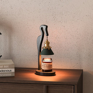 Cyn Lampe de Table Artistique Bois