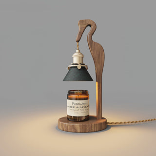 Cyn Lampe de Table Artistique Bois