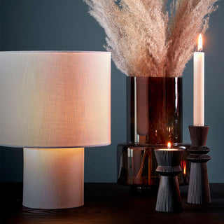 Kaleb Minimalist Fabric Table Lamp-Neutral Decor