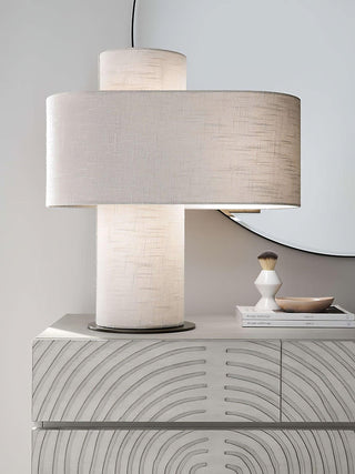 Eurvenil Lampe de Table en Tissu Minimaliste