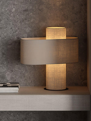 Eurvenil Lampe de Table en Tissu Minimaliste