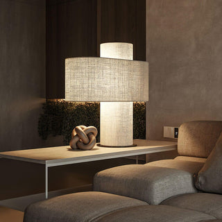 Eurvenil Lampe de Table en Tissu Minimaliste