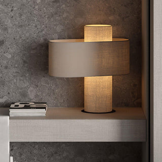 Eurvenil Lampe de Table en Tissu Minimaliste
