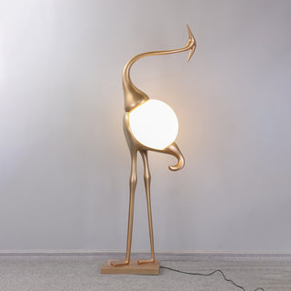 Uraearae Crane Shaped Applique Murale
