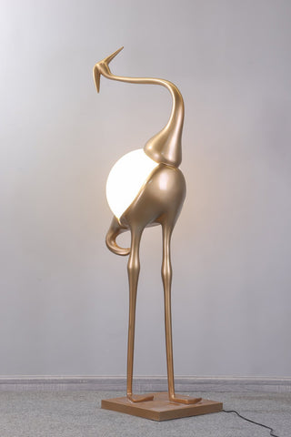 Uraearae Crane Shaped Applique Murale