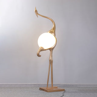 Uraearae Crane Shaped Applique Murale