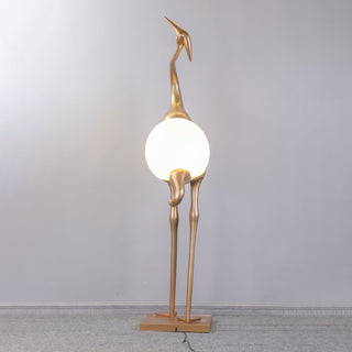 Uraearae Crane Shaped Applique Murale