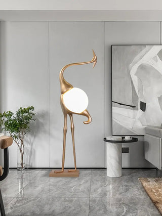 Uraearae Crane Shaped Applique Murale