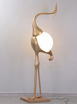 Uraearae Crane Shaped Applique Murale