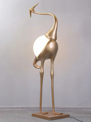 Uraearae Crane Shaped Applique Murale
