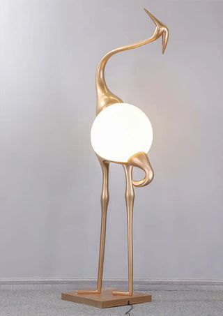 Uraearae Crane Shaped Applique Murale
