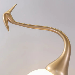 Uraearae Crane Shaped Applique Murale