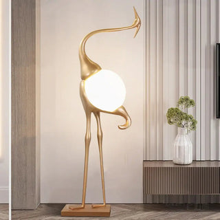 Uraearae Crane Shaped Applique Murale