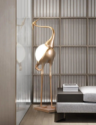 Uraearae Crane Shaped Applique Murale