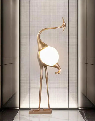 Uraearae Crane Shaped Applique Murale