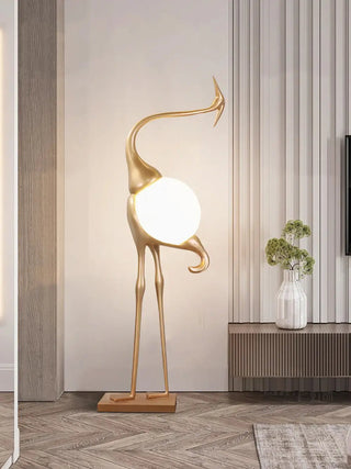 Uraearae Crane Shaped Applique Murale