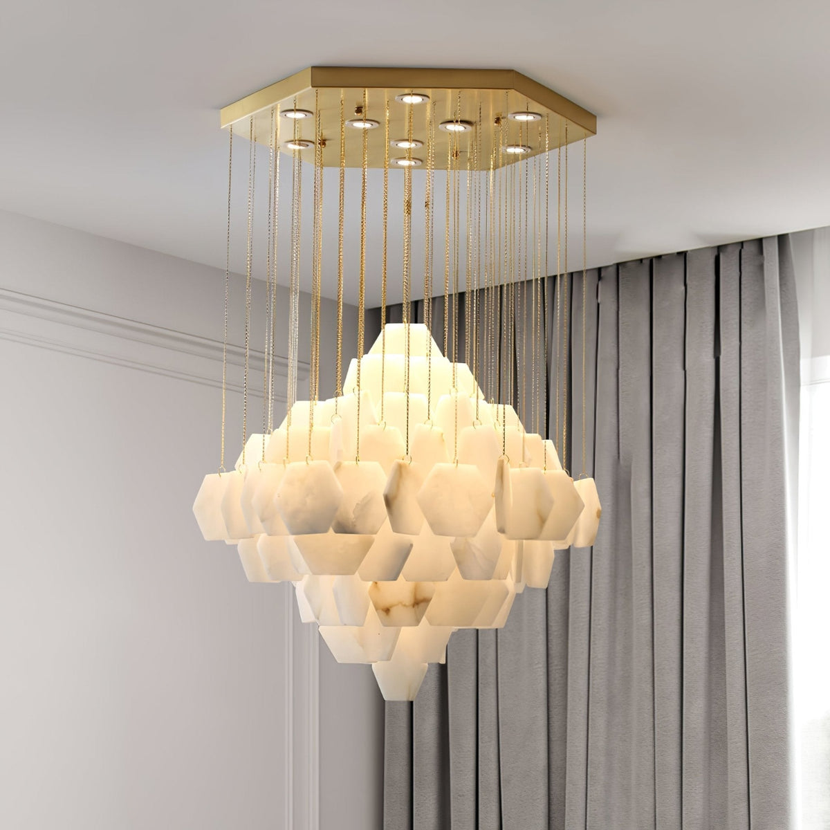 Corelise Lustre de Luxe en Albâtre