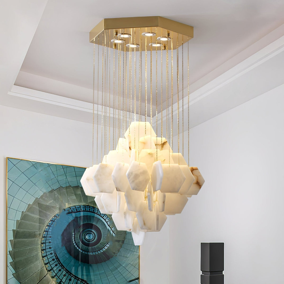Corelise Lustre de Luxe en Albâtre