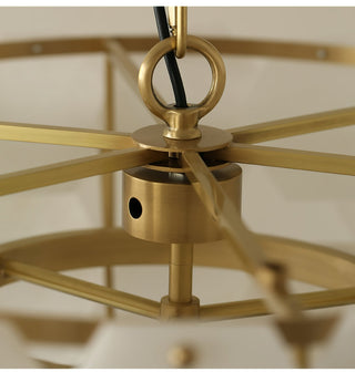 Evenaris Lustre en Albâtre en Forme de Nid d'Abeille