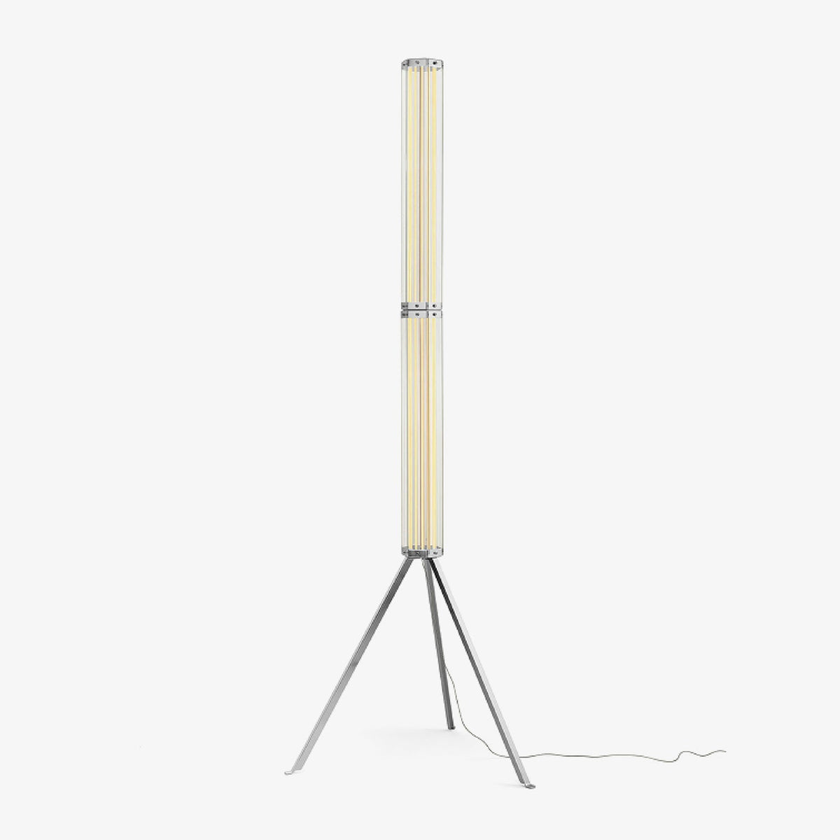 Hexagonal Glass Floor Lamp-Neutral Decor