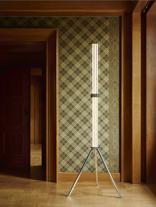 Hexagonal Glass Floor Lamp-Neutral Decor