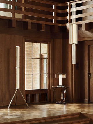 Hexagonal Glass Pendant Lamp-Neutral Decor