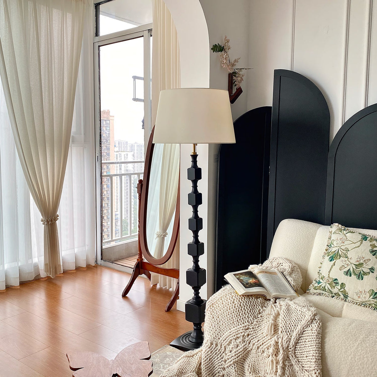 Sylarelle Lampadaire en Bois
