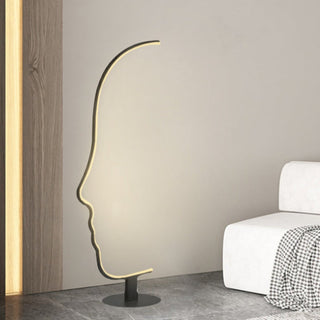 Ray Lampe sur pied Led visage de humain postmoderne pour la chambre