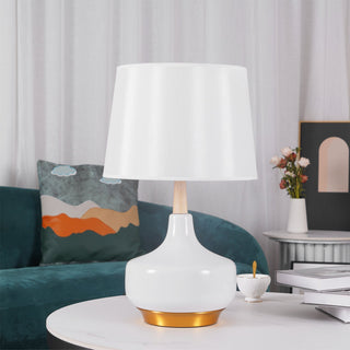 Lennon Minimalist Resin Table Lamp-Neutral Decor