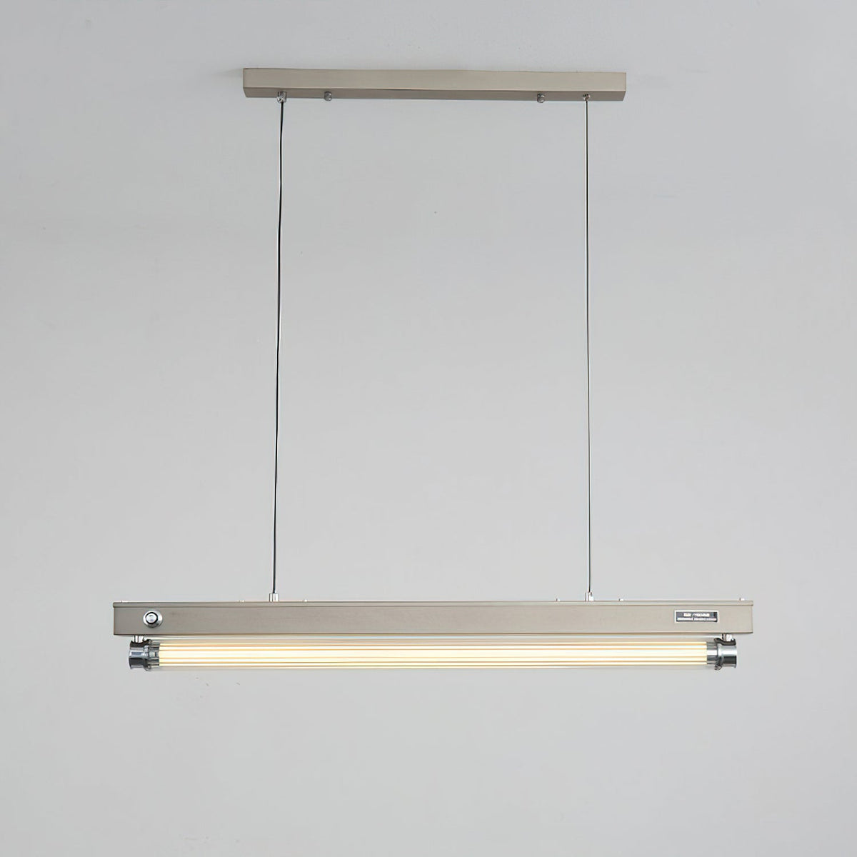 Side profile of the slim and elegant Hiromi Chandelier.