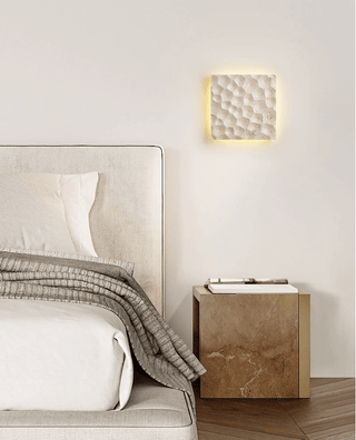 Hive Hexagonal Texture Sconce-Neutral Decor