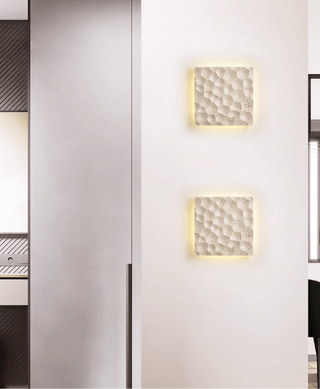 Hive Hexagonal Texture Sconce-Neutral Decor